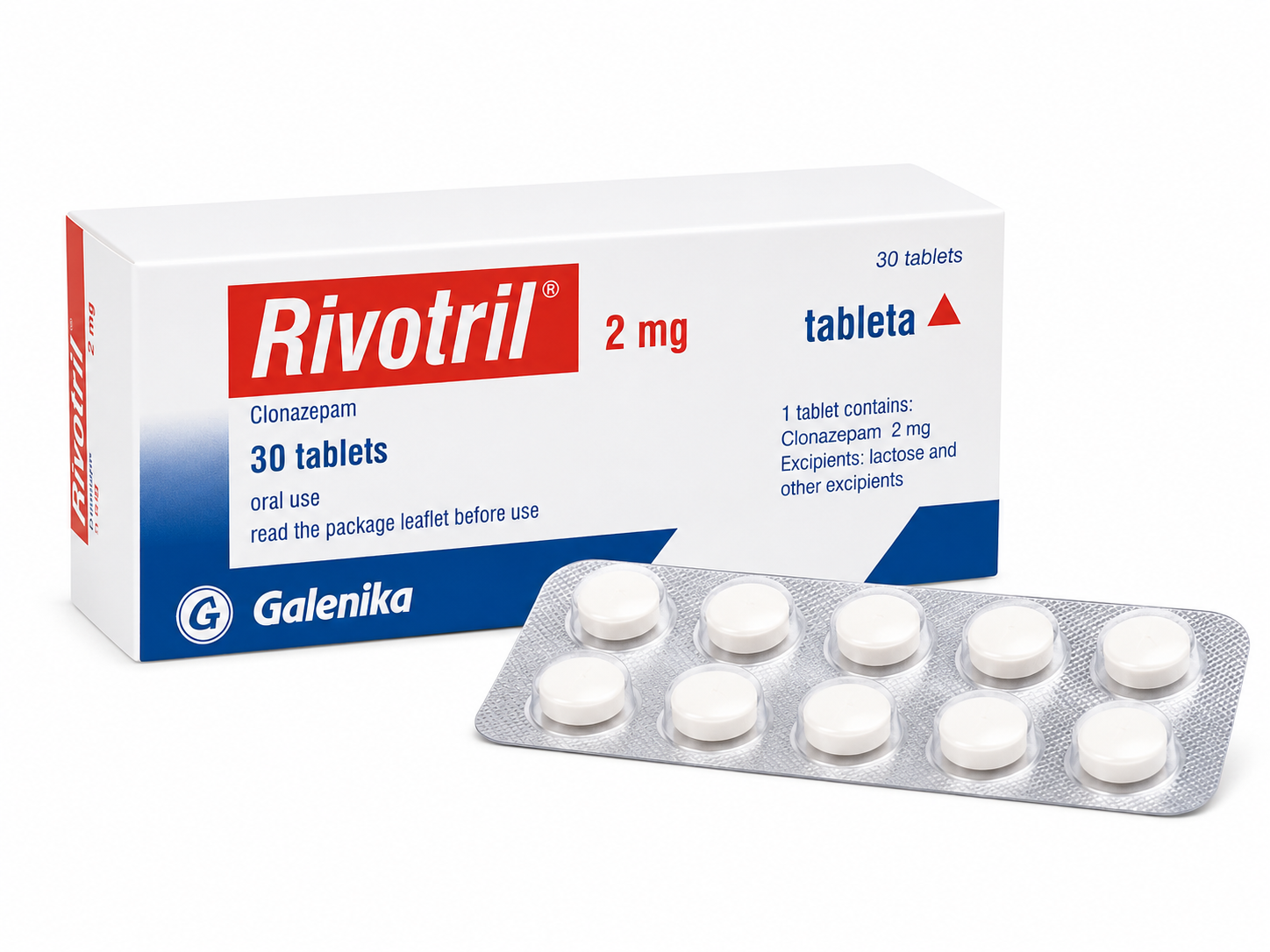 Rivotril Clonazepam 2mg