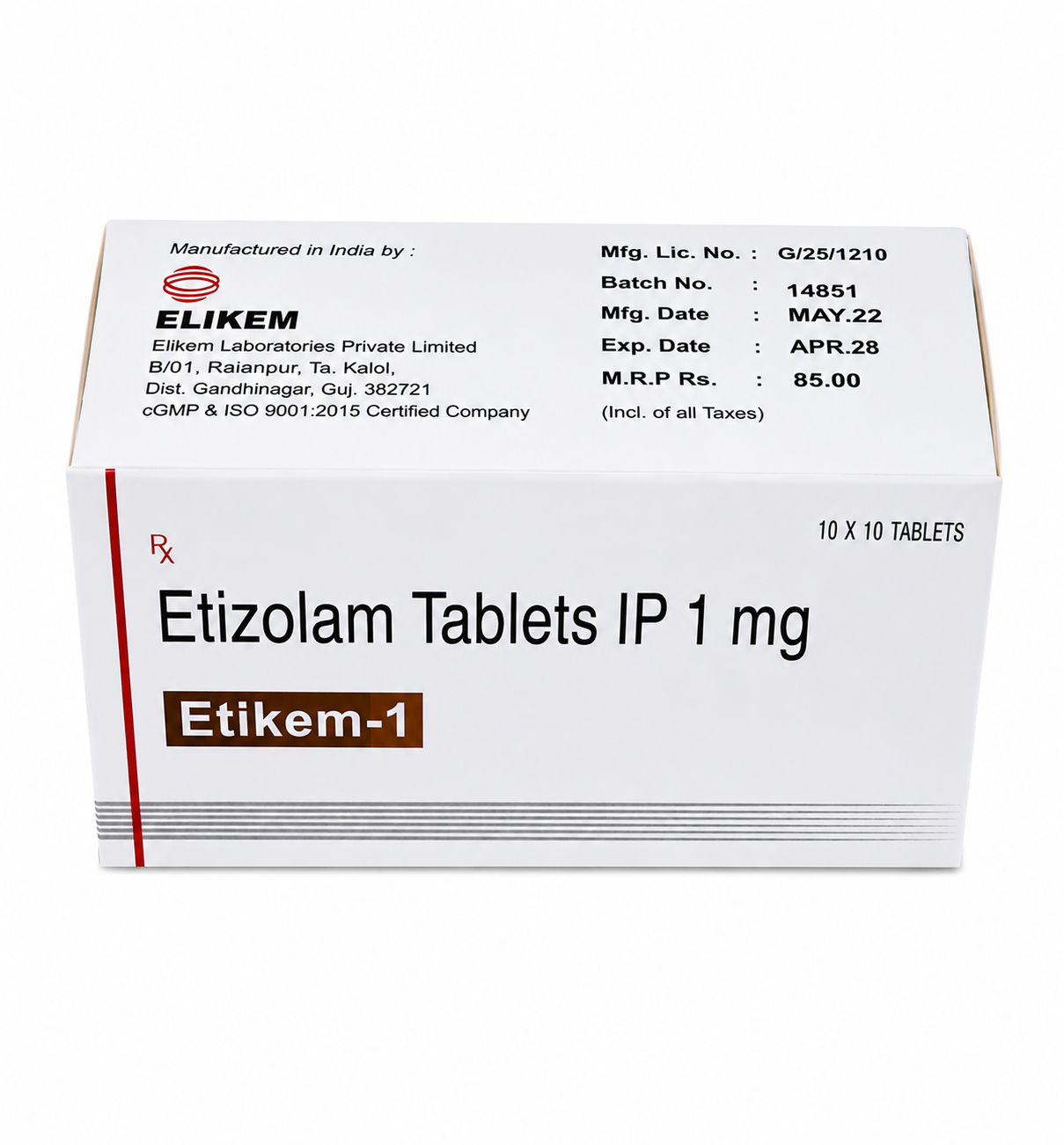 Etizolam (Etizest-1) 1mg Tablets
